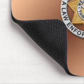 Thin Blue Line Abzeichen Mousepad (Ecke)