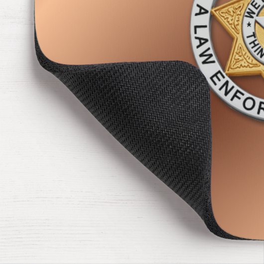 Thin Blue Line Abzeichen Mousepad (Ecke)