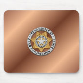 Thin Blue Line Abzeichen Mousepad (Vorne)