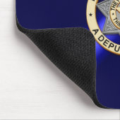 Thin Blue Line Abzeichen Mousepad (Ecke)