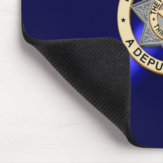 Thin Blue Line Abzeichen Mousepad (Ecke)
