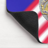 Thin Blue Line Abzeichen Mousepad (Ecke)