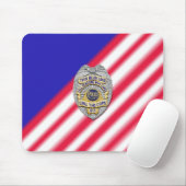 Thin Blue Line Abzeichen Mousepad (Mit Mouse)
