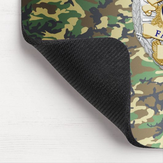 Thin Blue Line Abzeichen Mousepad (Ecke)