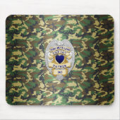 Thin Blue Line Abzeichen Mousepad (Vorne)
