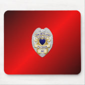 Thin Blue Line Abzeichen Mousepad (Vorne)