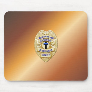 Thin Blue Line Abzeichen Mousepad