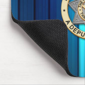 Thin Blue Line Abzeichen Mousepad (Ecke)