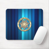 Thin Blue Line Abzeichen Mousepad (Mit Mouse)