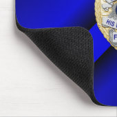 Thin Blue Line Abzeichen Mousepad (Ecke)