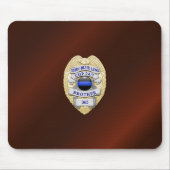 Thin Blue Line Abzeichen Mousepad (Vorne)