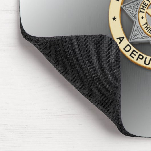 Thin Blue Line Abzeichen Mousepad (Ecke)