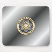 Thin Blue Line Abzeichen Mousepad (Vorne)