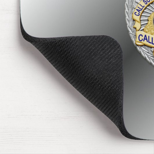 Thin Blue Line Abzeichen Mousepad (Ecke)