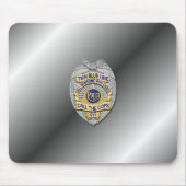 Thin Blue Line Abzeichen Mousepad (Vorne)
