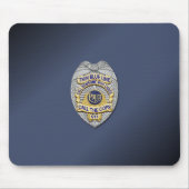 Thin Blue Line Abzeichen Mousepad (Vorne)