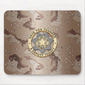 Thin Blue Line Abzeichen Mousepad (Vorne)