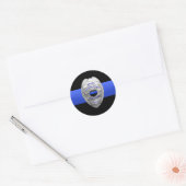Thin Blue Line Abzeichen Sticker (Umschlag)