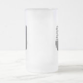 Thin Blue Line Abzeichen, Support Police Mattglas Bierglas (Mittel)