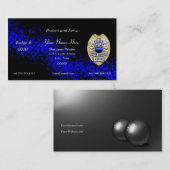 Thin Blue Line Abzeichen Visitenkarte (Vorne/Hinten)