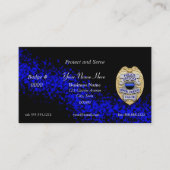 Thin Blue Line Abzeichen Visitenkarte (Vorderseite)