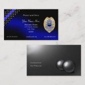 Thin Blue Line Abzeichen Visitenkarte (Vorne/Hinten)