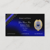 Thin Blue Line Abzeichen Visitenkarte (Vorderseite)