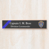 Thin Blue Line - Agency Patch Türschild (Vorderseite )