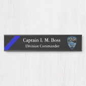 Thin Blue Line - Agency Patch Türschild (Vorderseite )