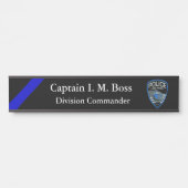 Thin Blue Line - Agency Patch Türschild (Vorderseite )