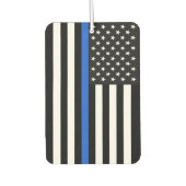 Thin Blue Line American Flag Autolufterfrischer (Vorderseite)