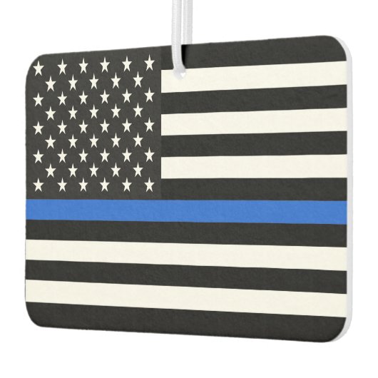 Thin Blue Line American Flag Autolufterfrischer (Links)