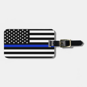 Thin Blue Line American Flag Gepäckanhänger