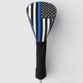 Thin Blue Line American Flag Golf Headcover (Vorderseite)