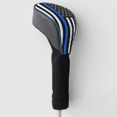Thin Blue Line American Flag Golf Headcover (angewinkelt)