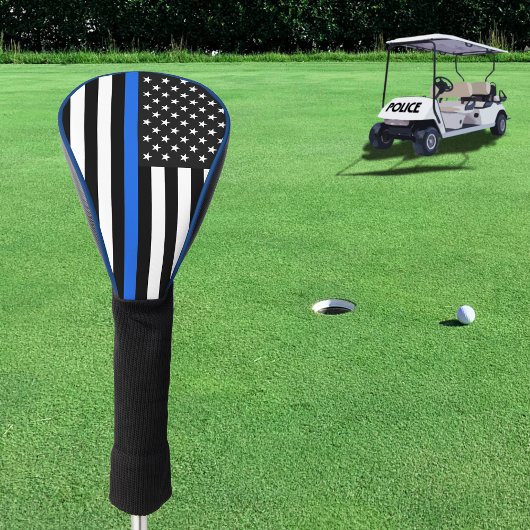 Thin Blue Line American Flag Golf Headcover