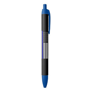 Thin Blue Line American Flag Grafik auf einer Kugelschreiber