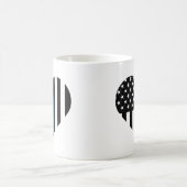 Thin Blue Line American Flag Kaffeetasse (Mittel)