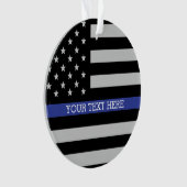 Thin Blue Line - American Flag Ornament (Vorderseite)