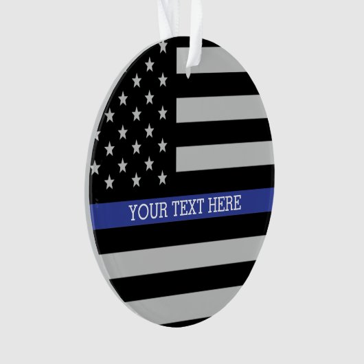 Thin Blue Line - American Flag Ornament (Vorderseite)