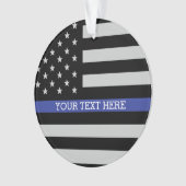 Thin Blue Line - American Flag Ornament (Vorderseite)