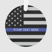 Thin Blue Line - American Flag Ornament (Vorderseite)
