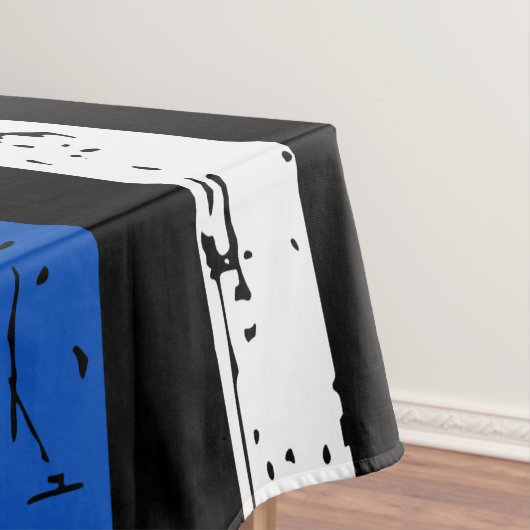 Thin Blue Line American Flag Police Tischdecke (Beispiel)