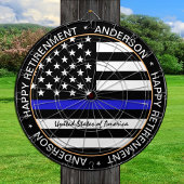 Thin Blue Line & American Flag Police / US-Büro Dartscheibe