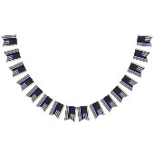 Thin Blue Line American Flag, Polizeibeamter / USA Wimpelkette (Alle)