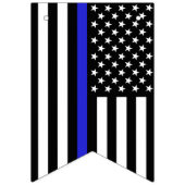 Thin Blue Line American Flag, Polizeibeamter / USA Wimpelkette (Erste Fahne)