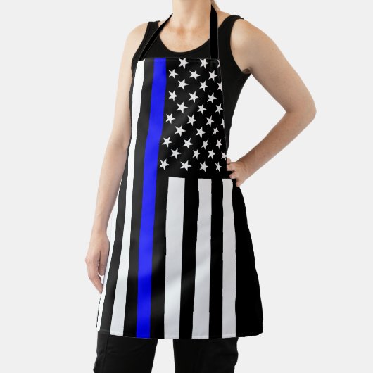 Thin Blue Line American Flag Schürze (InSitu)
