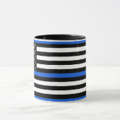 Thin Blue Line American Flag Tasse (Zentrum)