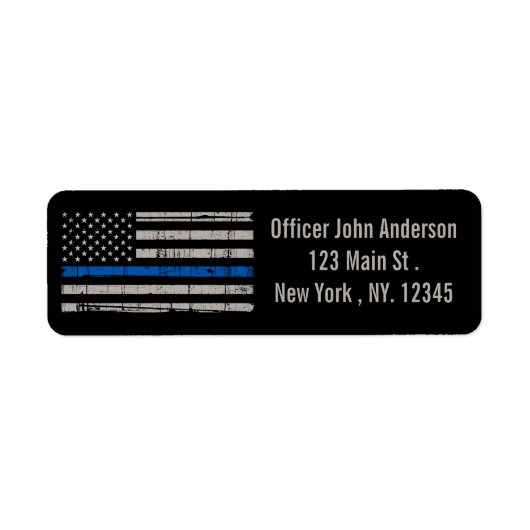 Thin Blue Line - American Flag USA Blue - Police (Vorne)