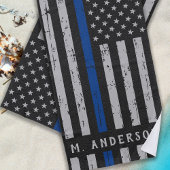Thin Blue Line - American Flag USA Blue - Police Strandtuch